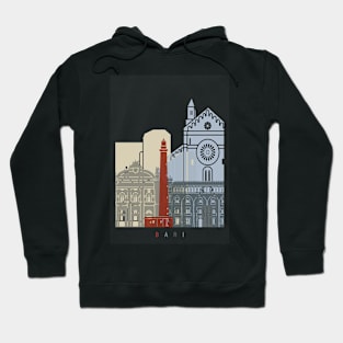 Bari skyline poster Hoodie